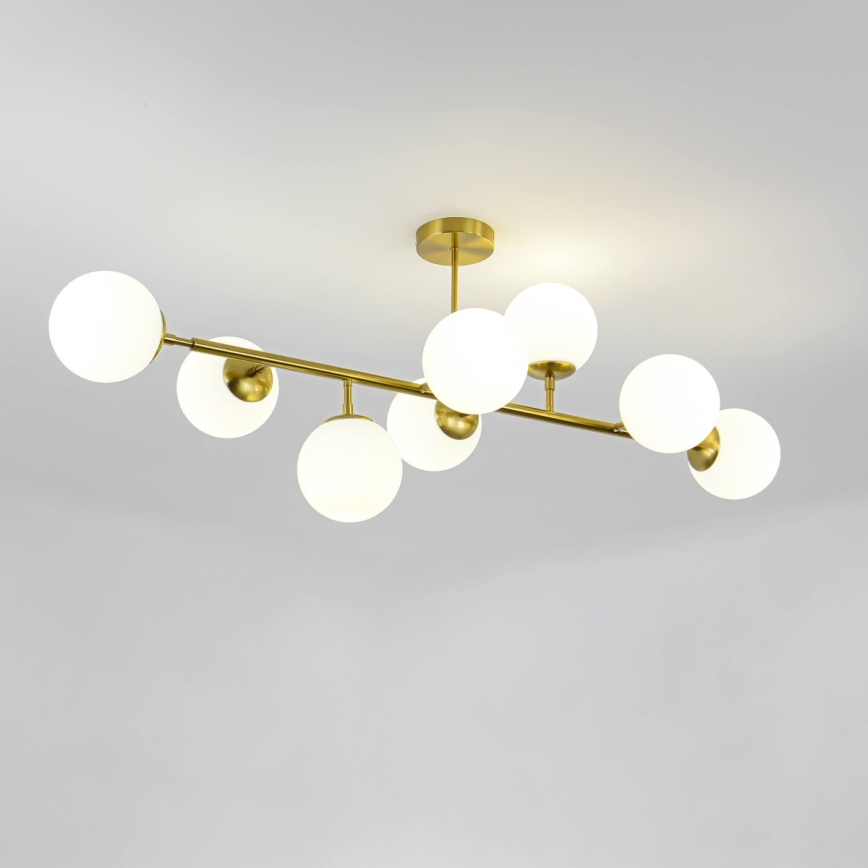 Lustre sur tige DORADO 8xE14/40W/230V doré