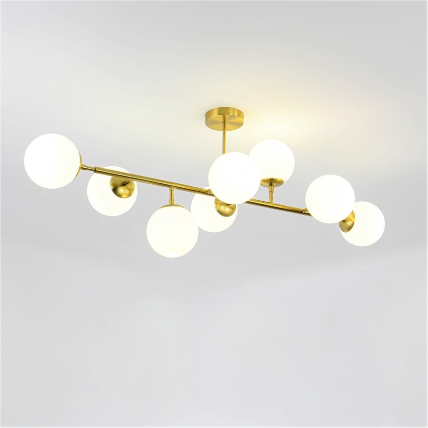 Lustre sur tige DORADO 8xE14/40W/230V doré