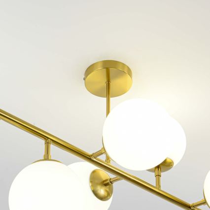 Lustre sur tige DORADO 8xE14/40W/230V doré