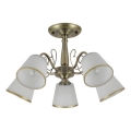 Lustre sur tige LOSANNA 5xE14/40W/230V laiton