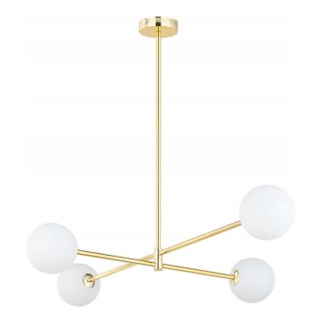 Lustre sur tige SARIUS 4xG9/6W/230V doré