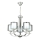 Lustre suspendu à chaîne NOVARA 5xE27/40W/230V, finition chrome brillant