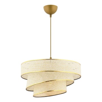 Lustre suspendu COUPER 1xE27/60W/230V crème/or