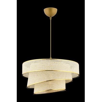 Lustre suspendu COUPER 1xE27/60W/230V crème/or