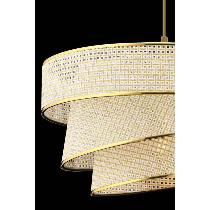 Lustre suspendu COUPER 1xE27/60W/230V crème/or