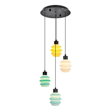 Lustre suspendu sur câble CACTUS LED/12W/230V 3000K vert/jaune/blanc