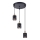 Lustre suspendu sur câble ELEN 3xE27/35W/230V Ø 29 cm noir/doré
