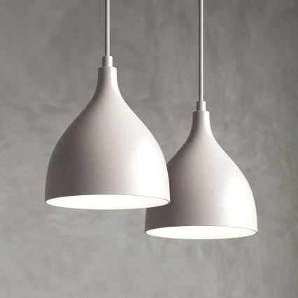 Lustre suspendu sur câble NOAK CLASSIC 2xE27/15W/230V crème