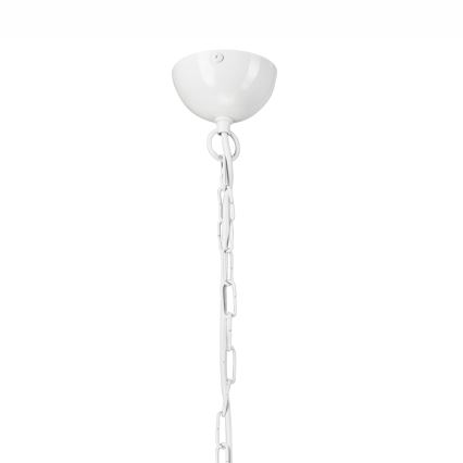 Lustre suspendu sur chaîne 10xE27/60W/230V blanc