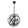 Lustre suspendu sur chaîne IRONBALL 3xE27/40W/230V noir
