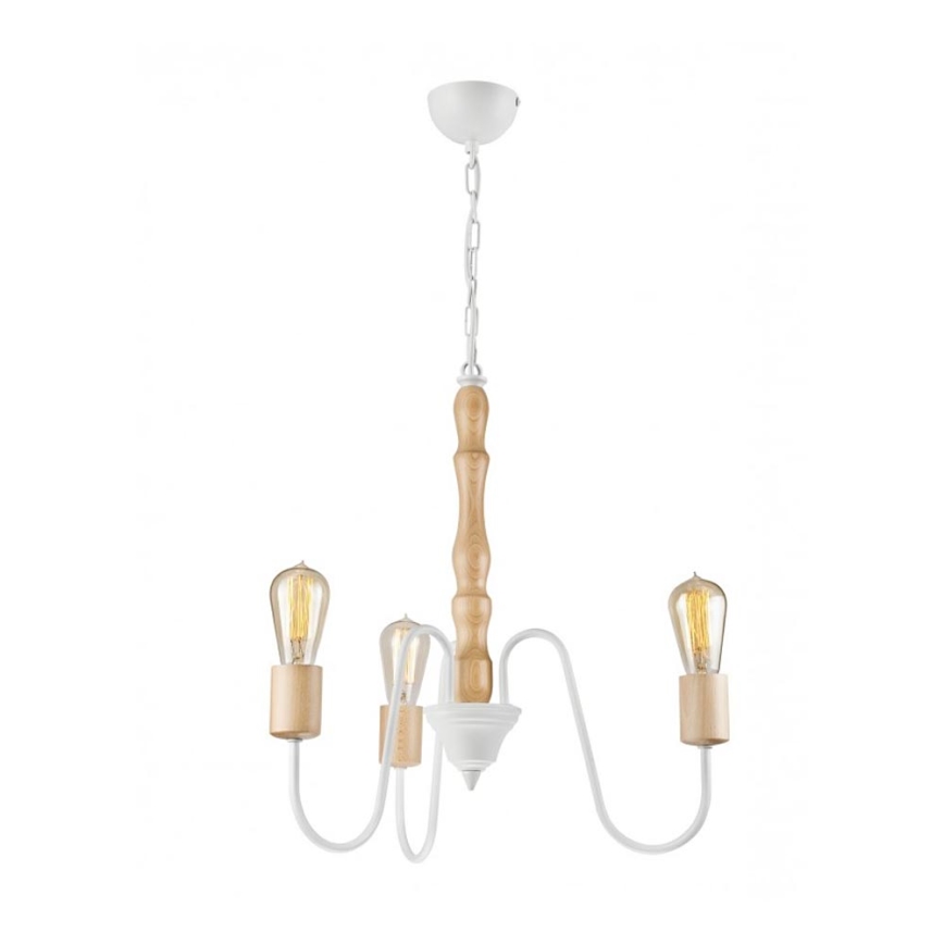 Lustre suspendu sur chaîne NORAH 3xE27/60W/230V