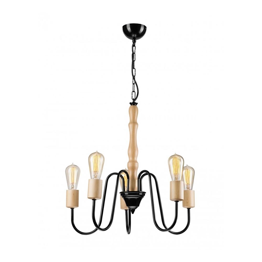 Lustre suspendu sur chaîne NORAH 5xE27/60W/230V