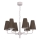 Lustre suspendu sur chaîne TORTOLA 6xE14/15W/230V marron/crème