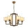 Lustre suspendu sur chaîne VARANA 6xE27/40W/230V bronze