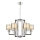 Lustre suspendu sur chaîne VARANA, 6xE27/40W/230V, finition chrome brillant