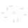 Lustre TRUVA 8xE27/40W/230V blanc/or