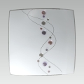 Luxera 45092 - Verre de rechange pour plafonnier TAO PINK E27