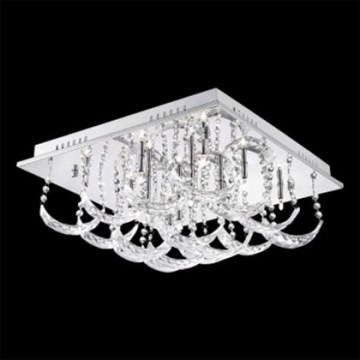 Luxera 64314 - Plafonnier BACARAT 12xG4/20W/230V