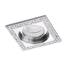 LUXERA 71077 - Luminaire encastrable CRYSTALS 1xGU10/50W/230V cristal