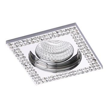 LUXERA 71077 - Luminaire encastrable CRYSTALS 1xGU10/50W/230V cristal
