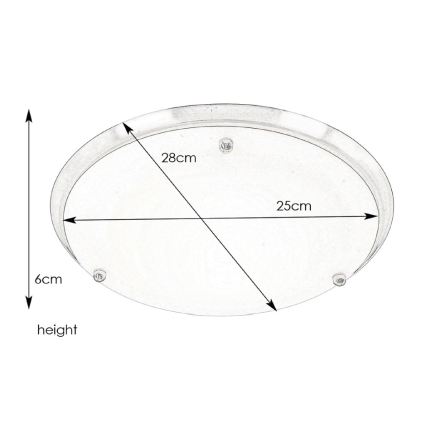 Markslöjd 102527 - Plafonnier de salle de bain ARE 1xE27/60W/230V IP44 chrome mat