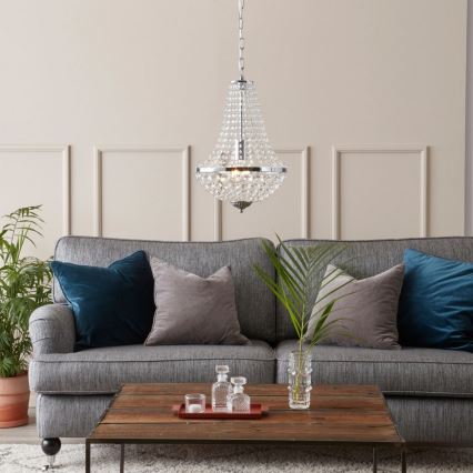 Markslöjd 104889 - Lustre en cristal sur chaîne GRÄNSÖ 1xE27/60W/230V