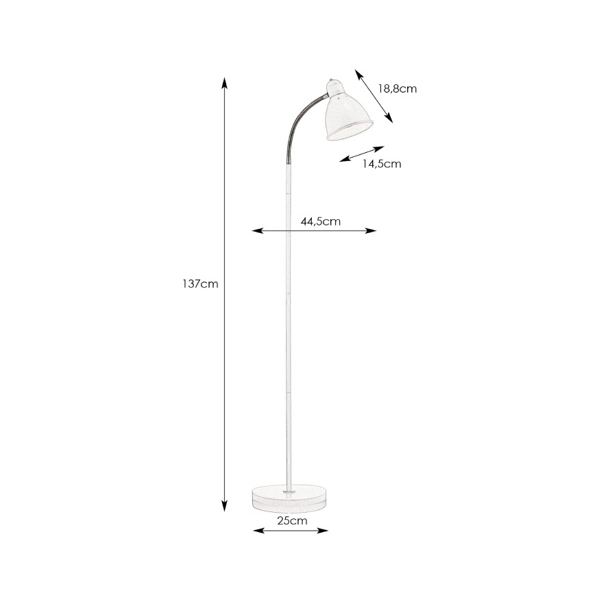 Markslöjd 105128 - Lampadaire NITTA 1xE27/60W/230V