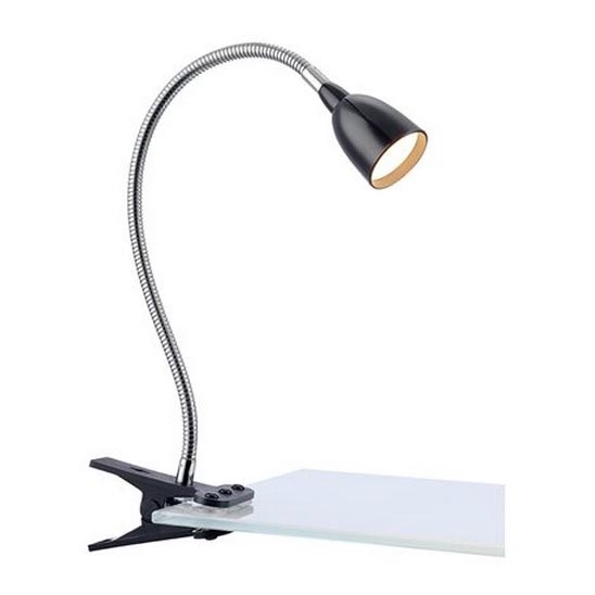 Markslöjd 106092 - Lampe de table à pince LED TULIP LED/3W/230V noir