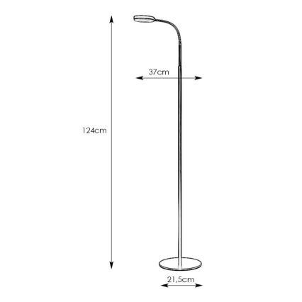 Markslöjd 106465 - Lampadaire LED FLEX LED/5W/230V