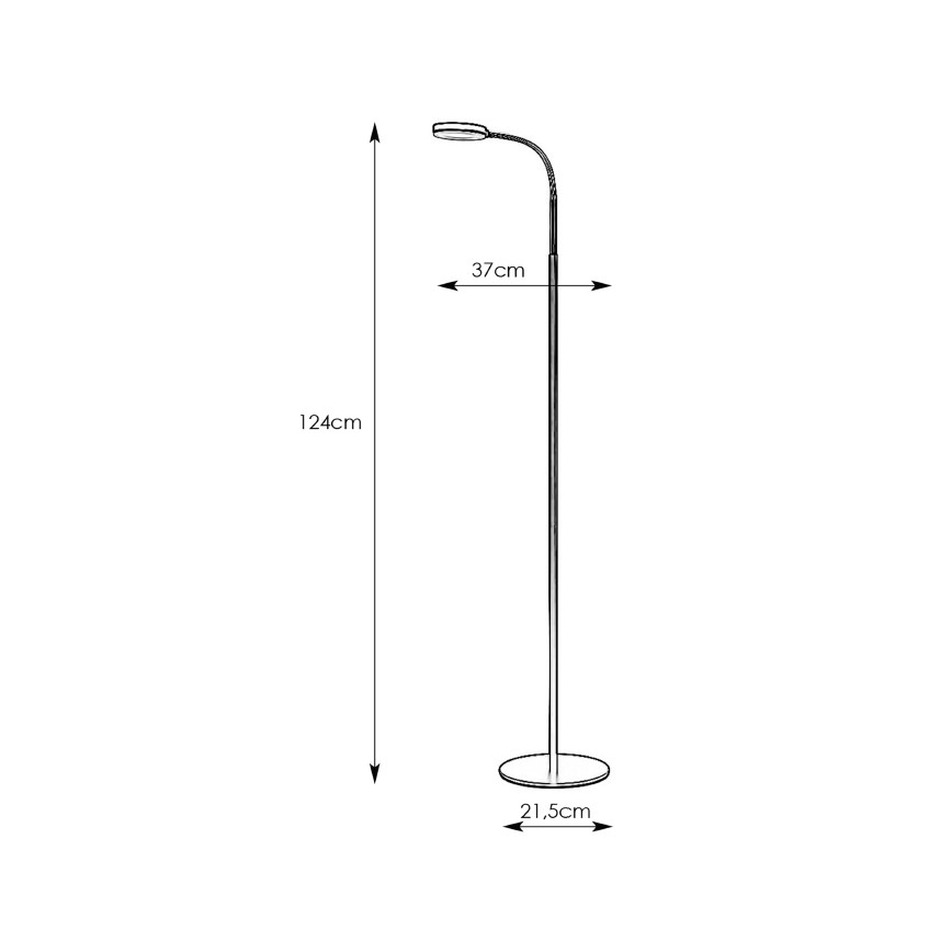 Markslöjd 106465 - Lampadaire LED FLEX LED/5W/230V