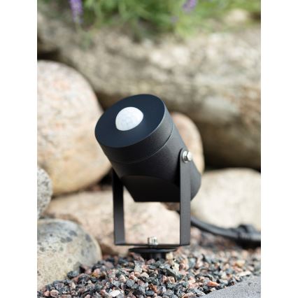 Markslöjd 106940 - Détecteur de mouvement PIR et capteur crépusculaire pour extérieur GARDEN24 IP44, noir