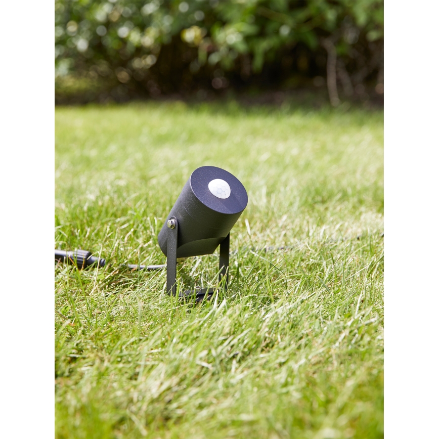 Markslöjd 106940 - Détecteur de mouvement PIR et capteur crépusculaire pour extérieur GARDEN24 IP44, noir