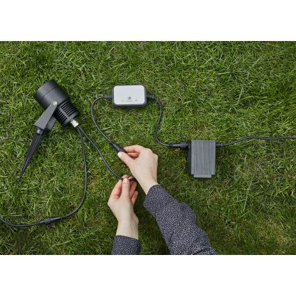 Markslöjd 106940 - Détecteur de mouvement PIR et capteur crépusculaire pour extérieur GARDEN24 IP44, noir