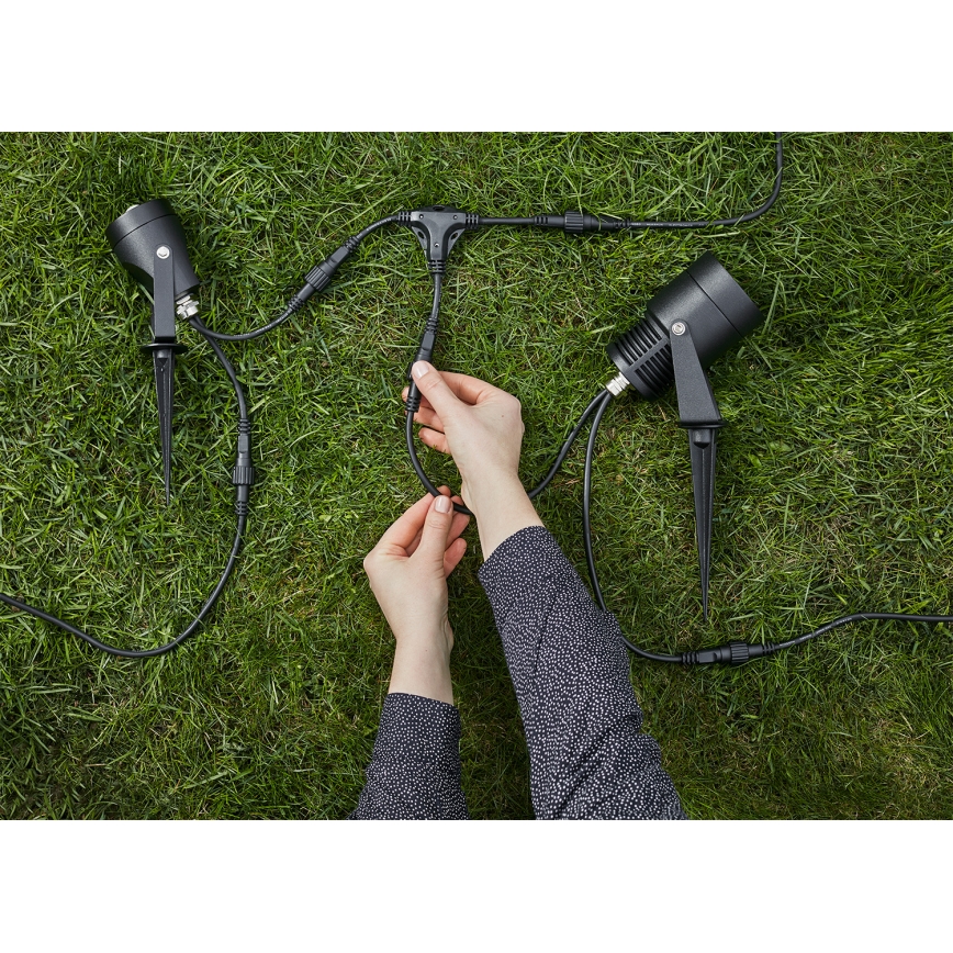 Markslöjd 106940 - Détecteur de mouvement PIR et capteur crépusculaire pour extérieur GARDEN24 IP44, noir