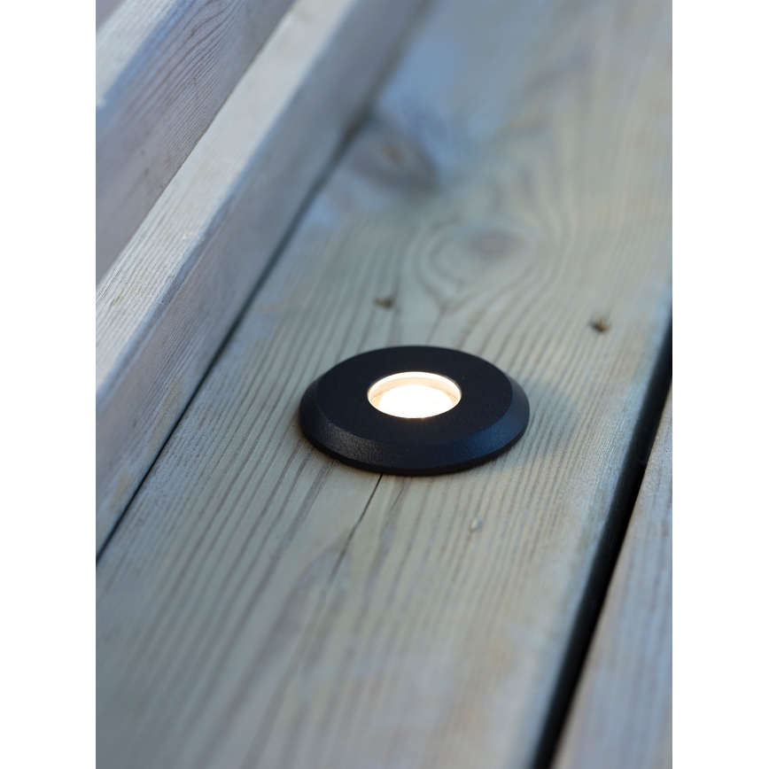 Markslöjd 107285 - Luminaire encastré LED d'extérieur GARDEN24 LED/3W/24V IP44 noir
