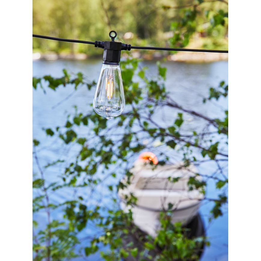 Markslöjd 107293 - Guirlande décorative d'extérieur à LED GIRLANDA GARDEN 10xLED 5,5m IP44