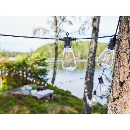 Markslöjd 107293 - Guirlande décorative d'extérieur à LED GIRLANDA GARDEN 10xLED 5,5m IP44