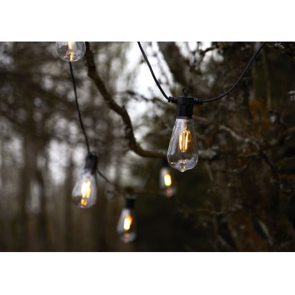 Markslöjd 107293 - Guirlande décorative d'extérieur à LED GIRLANDA GARDEN 10xLED 5,5m IP44