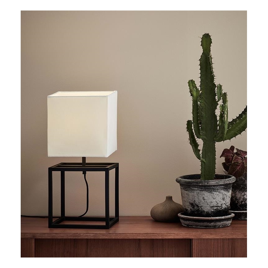 Markslöjd 107306 - Lampe de table CUBE 1xE27/60W/230V