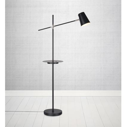 Markslöjd 107307 - Lampadaire avec USB LINEAR 1xE14/40W/230V