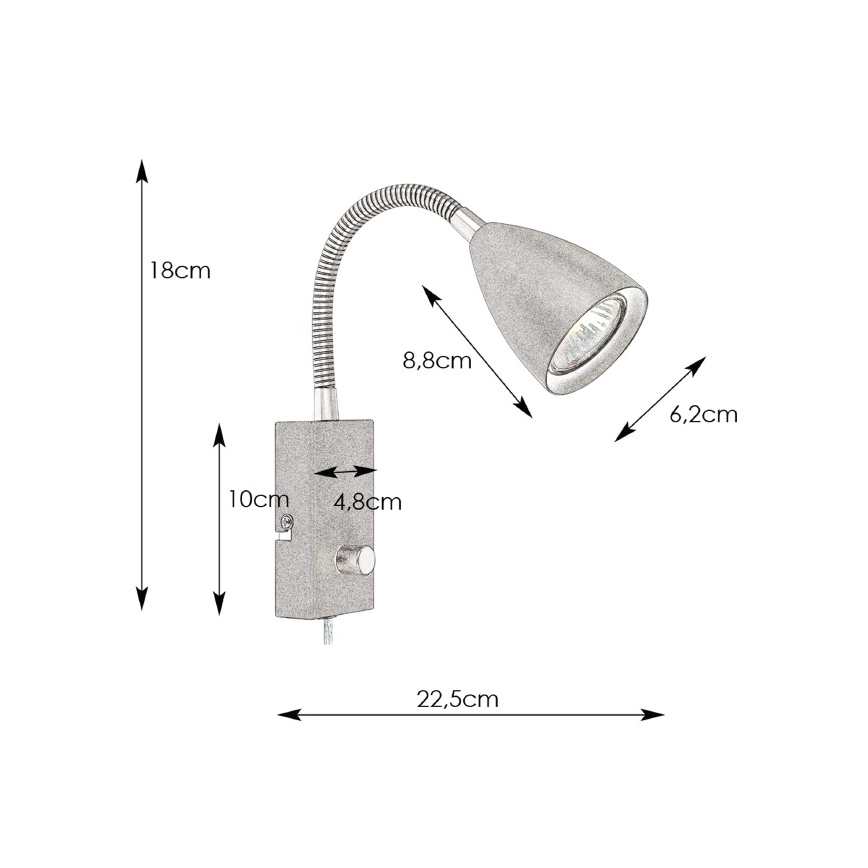 Markslöjd 107409 - Applique murale à intensité variable CIRO 1xGU10/7W/230V