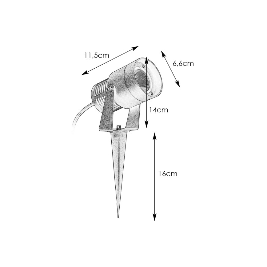 Markslöjd 107713 - Luminaire d'extérieur LED GARDEN24 LED/3W/24V IP44 chrome mat