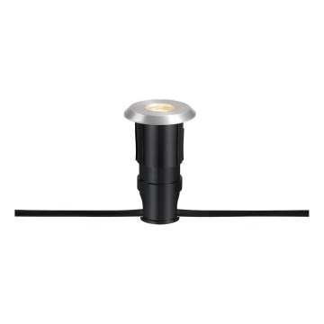 Markslöjd 107716 - Luminaire encastré d'extérieur LED GARDEN24 LED/0,8W/24V IP44 noir/chrome mat