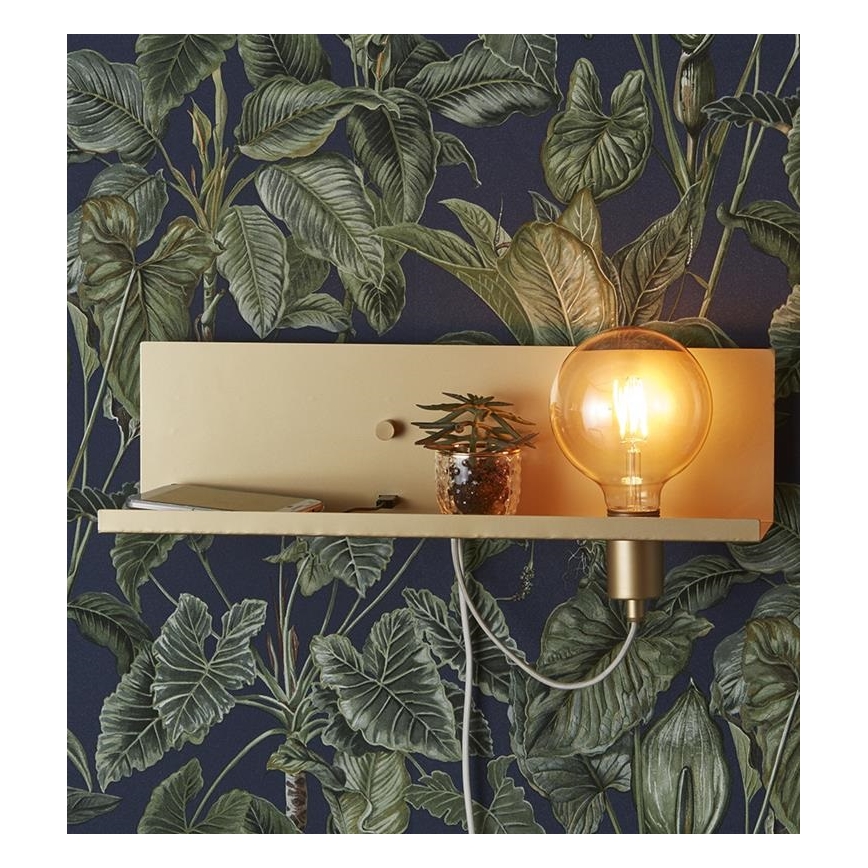 Markslöjd 107791 - Applique murale dimmable avec USB MULTI 1xE27/60W/230V