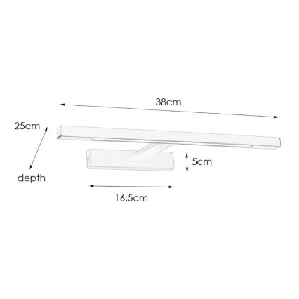 Markslöjd 107910 - Eclairage miroir salle de bain NEPTUNUS LED/6W/230V IP44