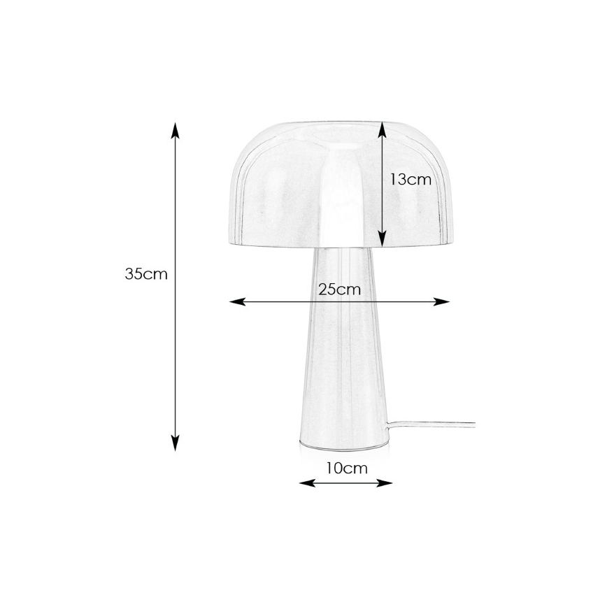 Markslöjd 107934 - Lampe de table BLANCA 1xE14/25W/230V