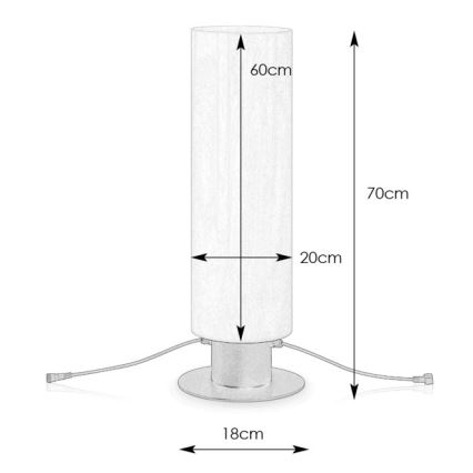 Markslöjd 107985 - Lampe d'extérieur GARDEN24 LED/12W/24V 70 cm IP44 noire