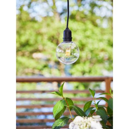 Markslöjd 107989 - Suspension d'extérieur LED GARDEN24 LED/2,86W/24V IP44 noir/transparent