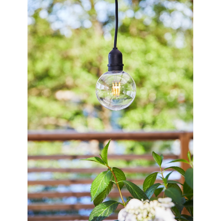 Markslöjd 107989 - Suspension d'extérieur LED GARDEN24 LED/2,86W/24V IP44 noir/transparent