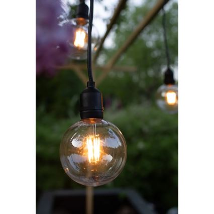 Markslöjd 107989 - Suspension d'extérieur LED GARDEN24 LED/2,86W/24V IP44 noir/transparent